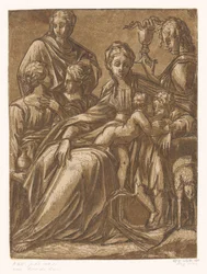 Maria mit Kind und Heiligen