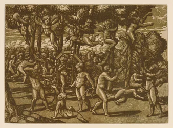 Putti spielen nach Raphael, 1544