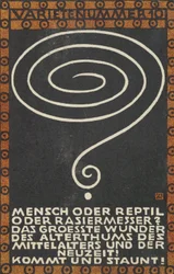 Varieté-Nummer 10: Mensch oder Reptil oder Rasiermesser, 1907