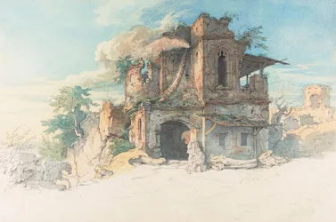 Illustration zur Ballade Der Gang nach dem Eisenhammer von Friedrich Schiller