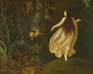 Erscheinung im Wald (aus Dornröschen), vor 1858