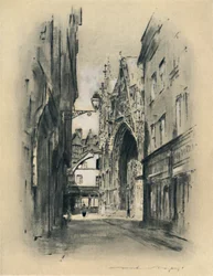 Kathedrale in Lillebonne, 1903