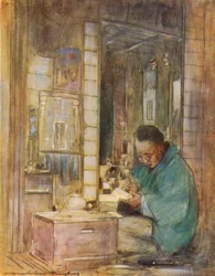 Konten aufstellen, ca. 1887