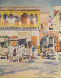 Ein Basar, Delhi, 1905
