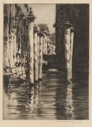 Ein enger Kanal, Venedig