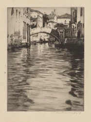 Reflexionen, Venedig (Brücke von Luciano, Canal Grande)