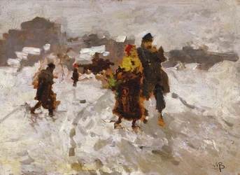 Figuren im Schnee