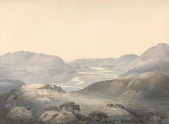Barmouth Bay, die Mündung der Flüsse Mowddach und Gwinion