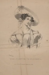 Die Blume von Cambria, Lithographie von C.G. Childs, 1830