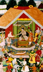 Akbar und Azim Khan in Dipalpur, ca. 1590-95