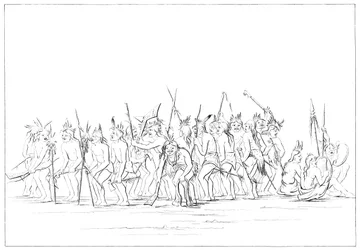 Hundetanz der Sioux, 1841