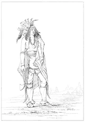 Irokesenkrieger, 1841
