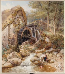 Eine alte Wassermühle