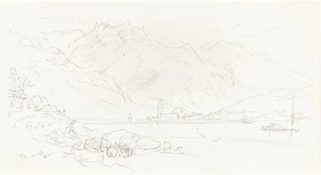 See in einer bergigen Landschaft