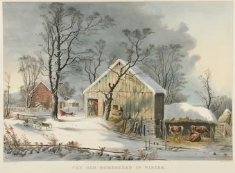 Das alte Heim im Winter