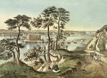Staten Island und die Narrows von Fort Hamilton