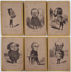 6 Karikaturporträts: Jules de Premaray (Jules Martial Regnault