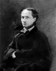 Charles Baudelaire (1821-1867) als junger Mann, um 1850, fotografiert von Gaspard-Félix Tournachon, genannt Félix Nadar (1820-1910), Sammlung der BNF