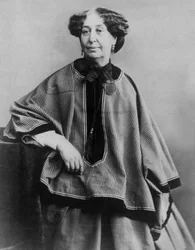 Französische Schriftstellerin George Sand (1804-1876), Foto von Nadar 1864