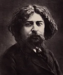 Porträt von Alphonse Daudet (1840-1897), französischer Schriftsteller (Foto)