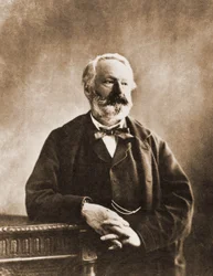 Porträt von Victor Hugo, Dichter und Schriftsteller 1802-1855 (Foto)