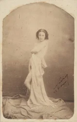 [Bekleideter stehender Akt], 1856-59
