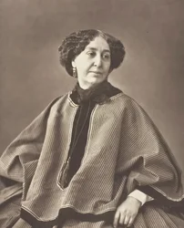 Georges Sand geboren Amantine Lucile Aurore Dupin, französische Schriftstellerin, 1804-1876, 1864