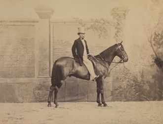 Mann auf einem Pferd, ca. 1860er