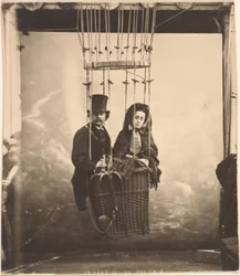 [Nadar mit seiner Frau Ernestine in einem Ballon]