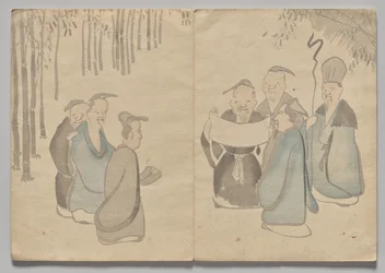 Szene aus dem Kōrin-Bilderbuch (Band 2)