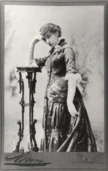 Porträt von Sarah Bernhardt (1844-1923) in den Vereinigten Staaten aufgenommen