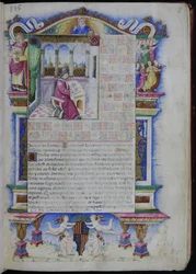 Porträt von Johannes Tinctoris aus Opus musices Joannis Tinctoris, 1483