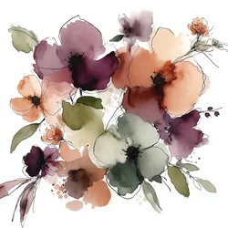 Gedämpfter Blumenstrauß