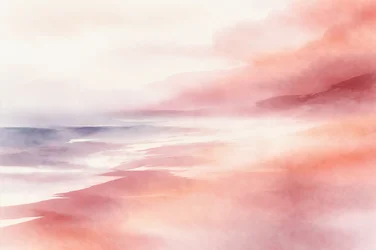 Gelassene Nebelige Landschaft