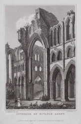 Innenansicht der Abtei Rivaulx