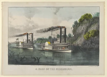 Ein Rennen auf dem Mississippi, 1870