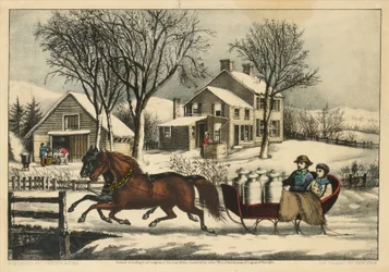 Wintermorgen auf dem Land, 1873