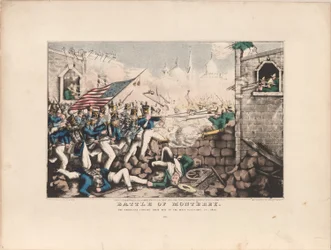 Schlacht von Monterey / Die Amerikaner dringen zum Hauptplatz vor, 23. September 1846