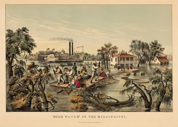 „Hochwasser“ am Mississippi