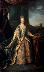 Porträt Charlottes von Mecklenburg-Strelitz, Gemahlin König Georgs III. von England, 1773