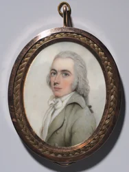 Porträt eines Mannes und Porträt einer Frau, um 1795