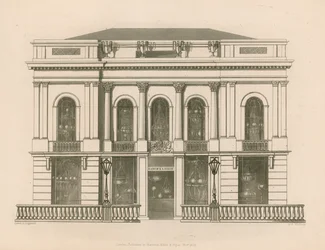 Ladenfront für Hancock und Dixon, Pall Mall East, London