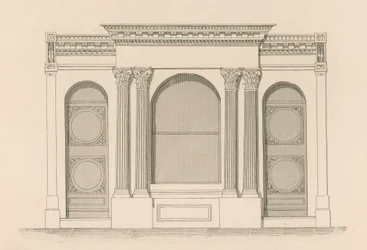 Ladenfront für Mr. Mabers Wein- und Spirituosengeschäft, Tyndale Place, Islington