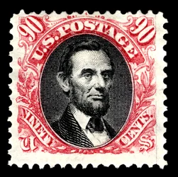90c Abraham Lincoln Neuauflage Einzelstück, 1875
