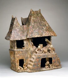 Haus auf Plattform