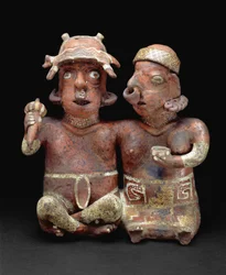 Sitzendes verbundenes Paar, 200 v. Chr. - 300 n. Chr.