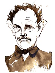 Richard Strauss, deutscher Komponist und Dirigent (1864-1949); Karikatur