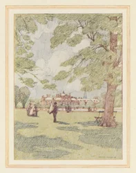 Kensington-Palast von den Gärten aus