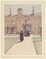 Die Charterhouse (Farblithografie)