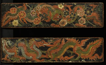 Ein Paar buddhistische Manuskriptdeckel, 1659